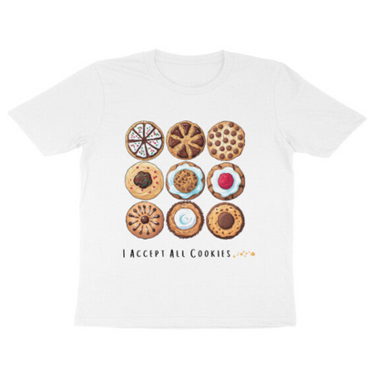 I Accept All Cookies Tshirt | Sizes 1Y - 6Y | White